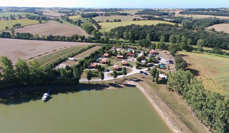 Tuillié campsite seen from the sky