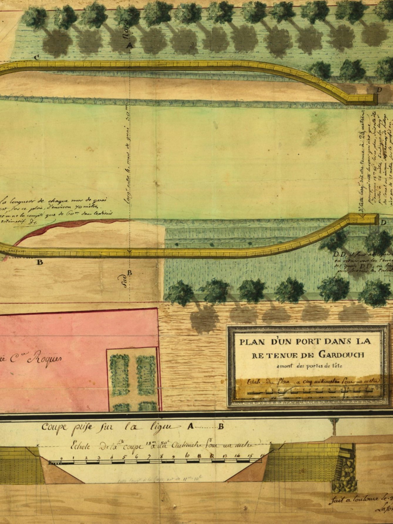 Plan écluse Gardouch