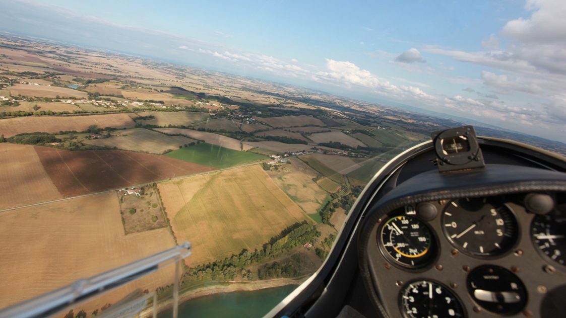 Vol en planeur à bourg Saint Bernard