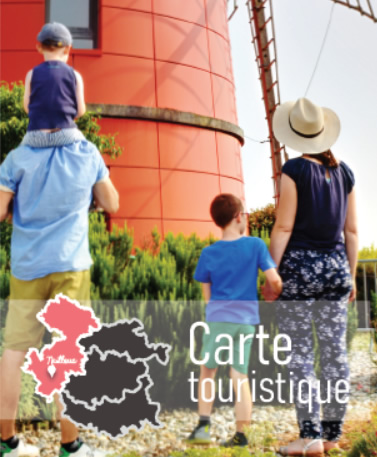 Tourist map of the Lauragais region