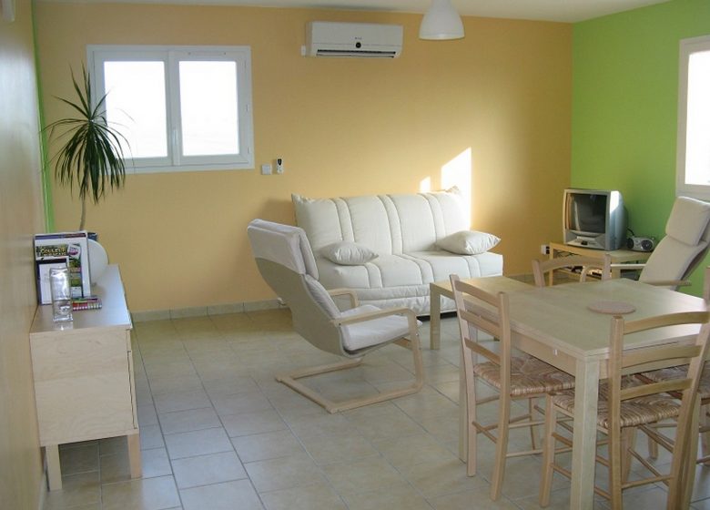 Gite-Sunflowers-living room NAILLOUX