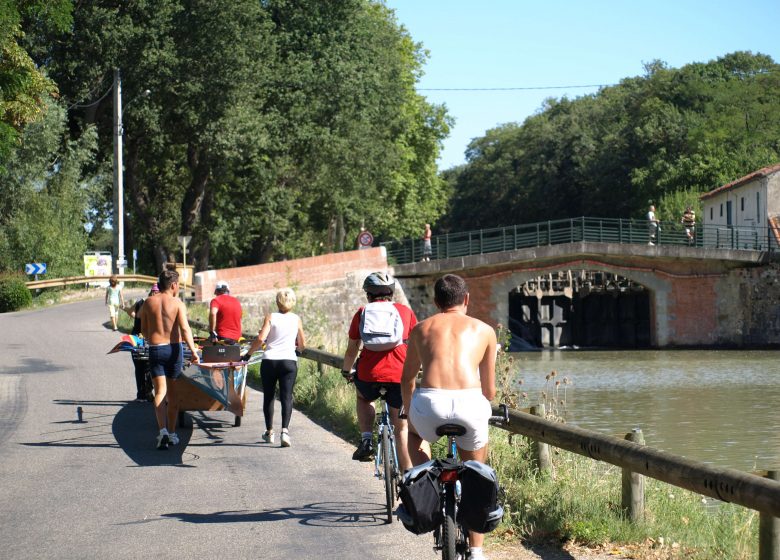 Bicicletas Renneville Canal Midi © Lauragais Tourisme