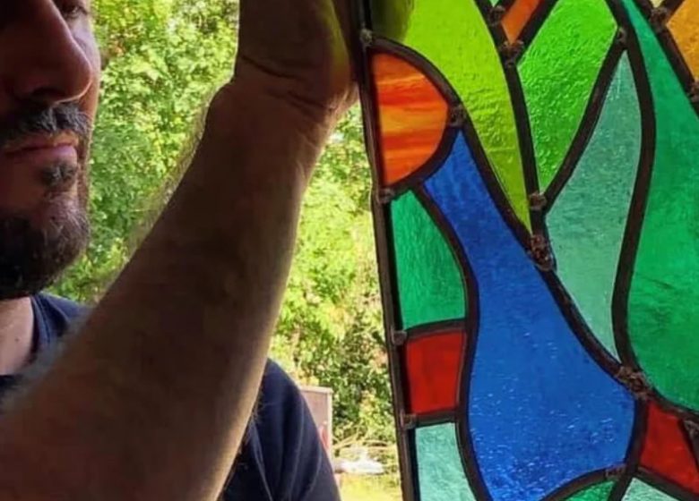 Stained glass artist Avignonet