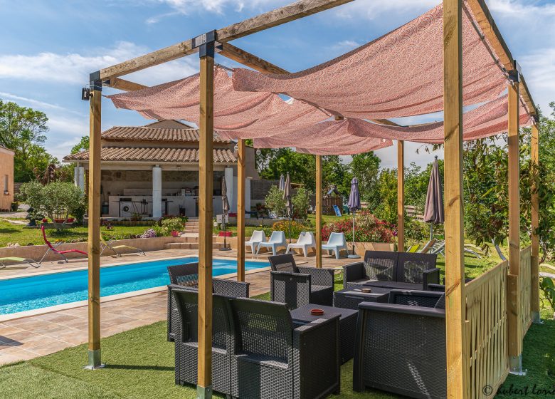 view of garden furniture and terrace activities