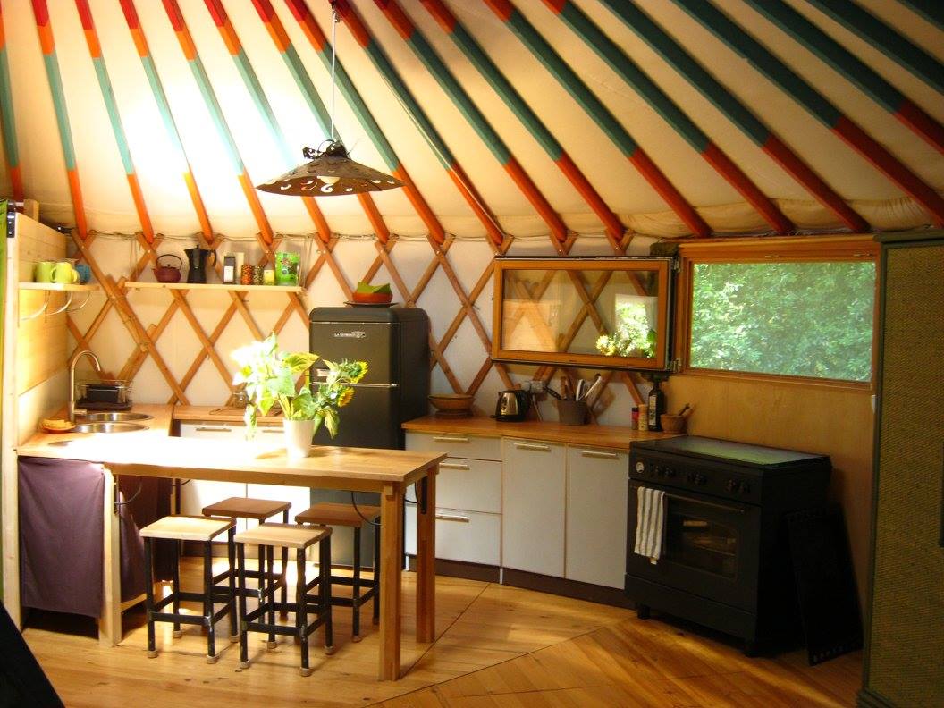 mareillague yurt kitchen